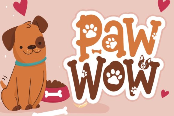 Paw Wow: A Charming Display Font for Canine-Centric Design
