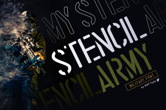 Stencil Army: A Typeface with Commanding Presence